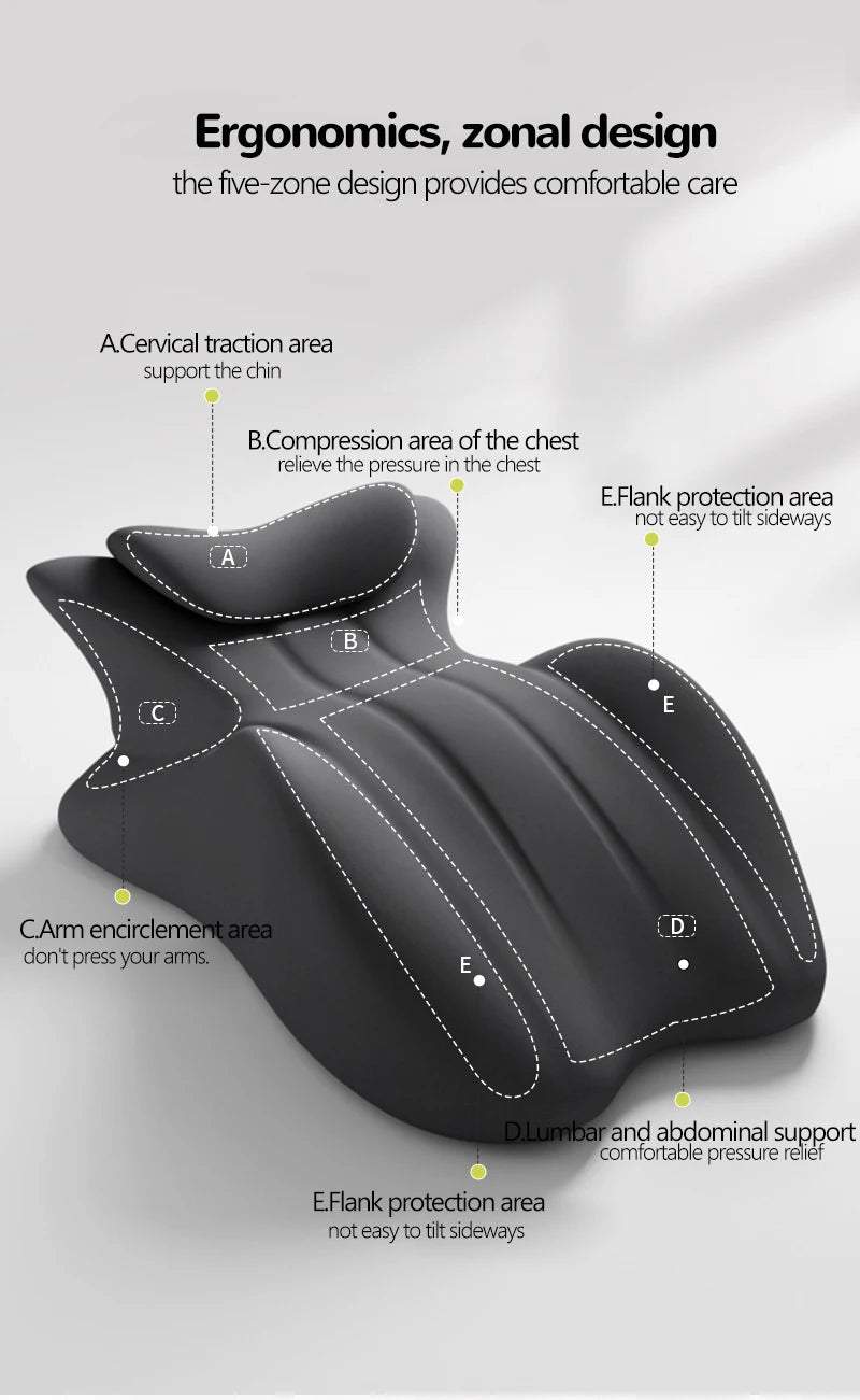 Multi-Positional Wedge Pillow Memory Foam Ergonomic Prone Pillow  Prone Reading Cushion Pillows Bed Sleeping Pillow Removable