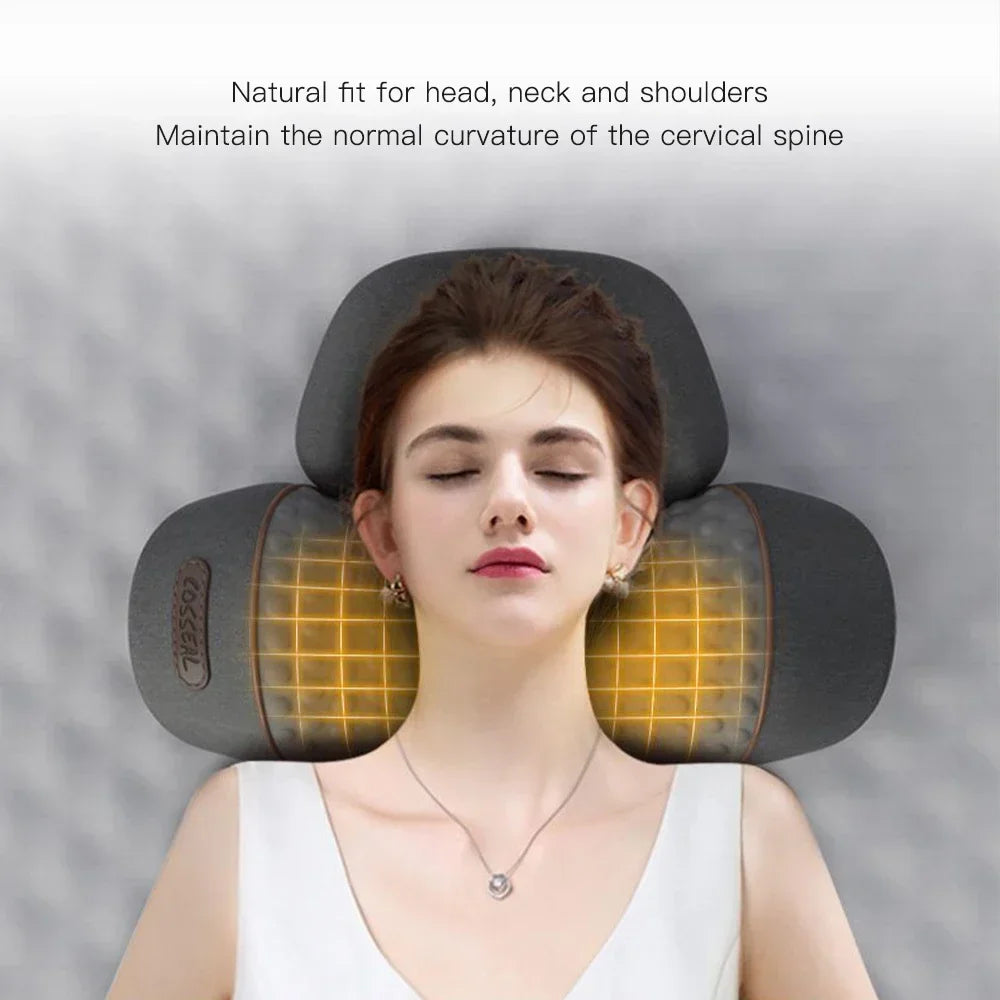 3-in-1 Neck Massager Pillow for Shoulder Deep Tissue , with Heating and Traction Function, Hump Corrector for Women