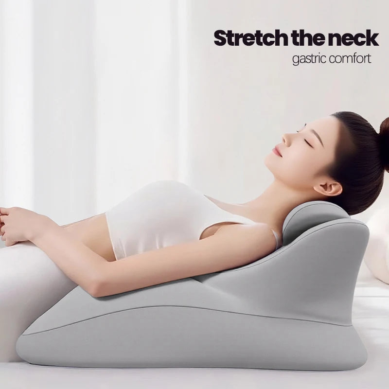 Multi-Positional Wedge Pillow Memory Foam Ergonomic Prone Pillow  Prone Reading Cushion Pillows Bed Sleeping Pillow Removable