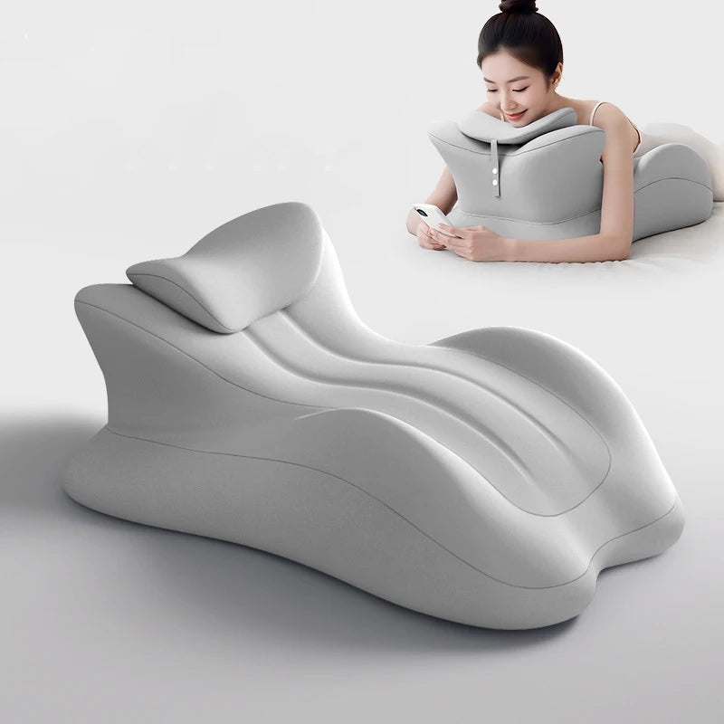 Multi-Positional Wedge Pillow Memory Foam Ergonomic Prone Pillow  Prone Reading Cushion Pillows Bed Sleeping Pillow Removable