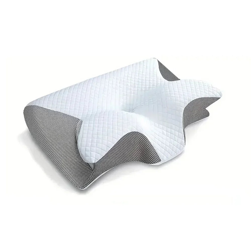 Neck Pain Relief Memory Foam Cervical Pillow Ergonomic Orthopedic Support for Side Back Stomach Sleepers Breathable Contour Bed