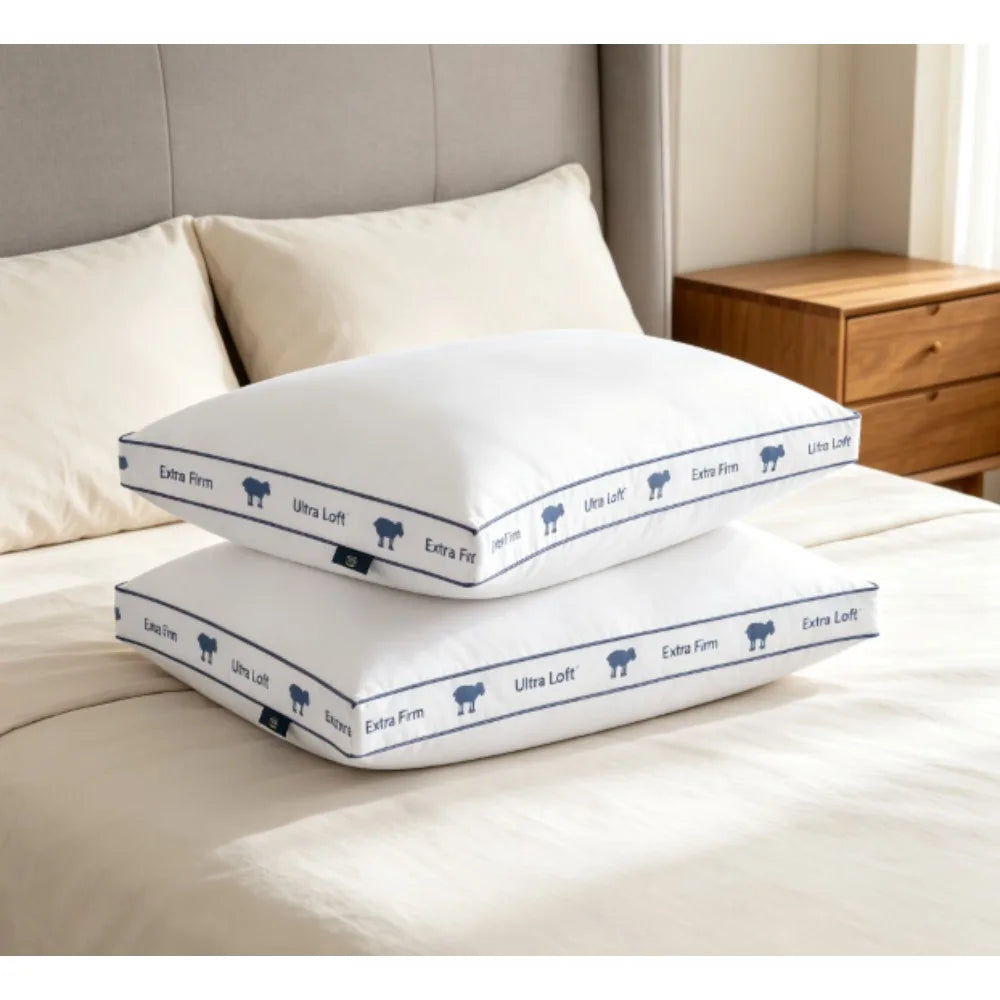Sertapedic Extra High Fluff Standard/King Size Pillow, Extra Firm Support