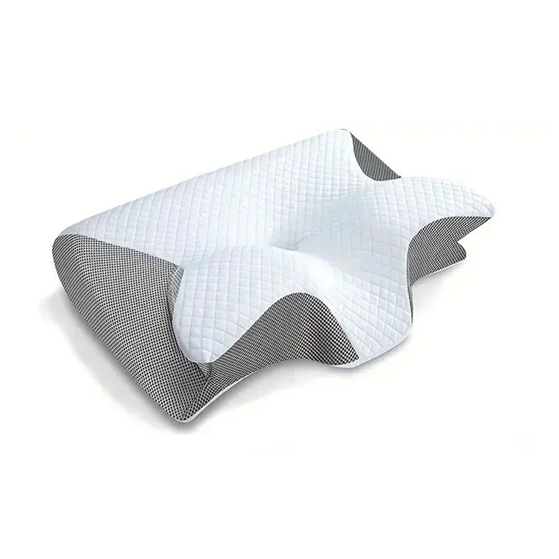 Neck Pain Relief Memory Foam Cervical Pillow Ergonomic Orthopedic Support for Side Back Stomach Sleepers Breathable Contour Bed