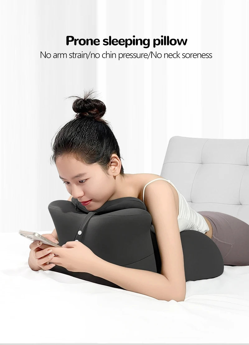 Multi-Positional Wedge Pillow Memory Foam Ergonomic Prone Pillow  Prone Reading Cushion Pillows Bed Sleeping Pillow Removable